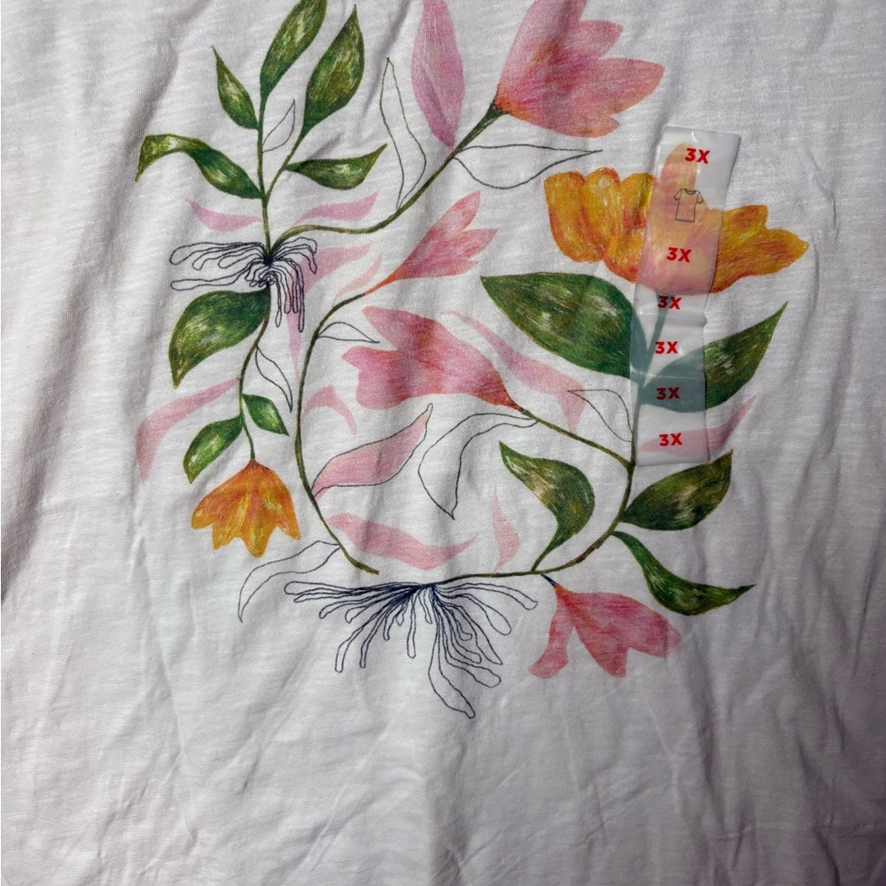 Old Navy Women's Short-Sleeve EveryWear Graphic T-Shirt Floral Plus Size 3X - Picture 8 of 16